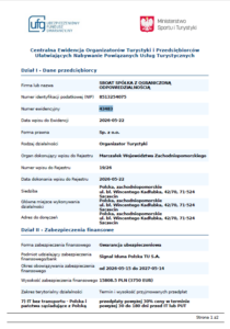 wpis do rejestru organizatorów turystyki