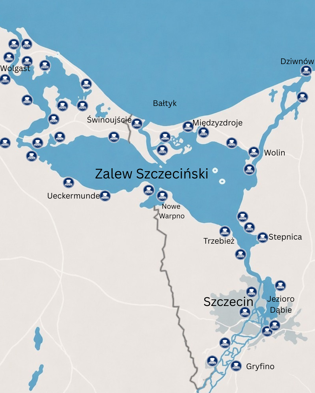 Zalew Szczeciński Delta Odry